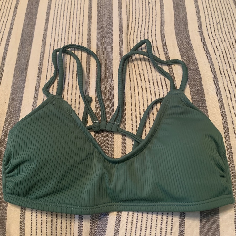 Green bikini top